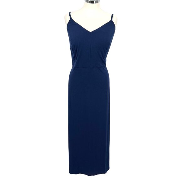 Market & Spruce Strappy Classic Sleeveless Maxi Dress Navy Blue Size 2X NWT - Picture 1 of 9